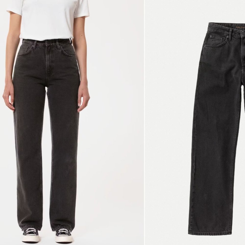 Nudie Jeans Clean Eileen, Washed-out Black (W27/L28)